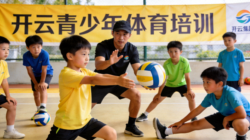 开云集团青少年体育培训活动现场 - 孩子们在专业教练指导下进行体育锻炼
